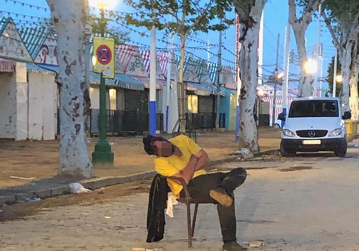 El 'okupa' en el real de la Feria