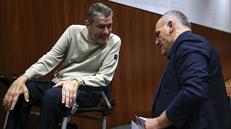 Juan Carlos Unzué y Javier Tebas