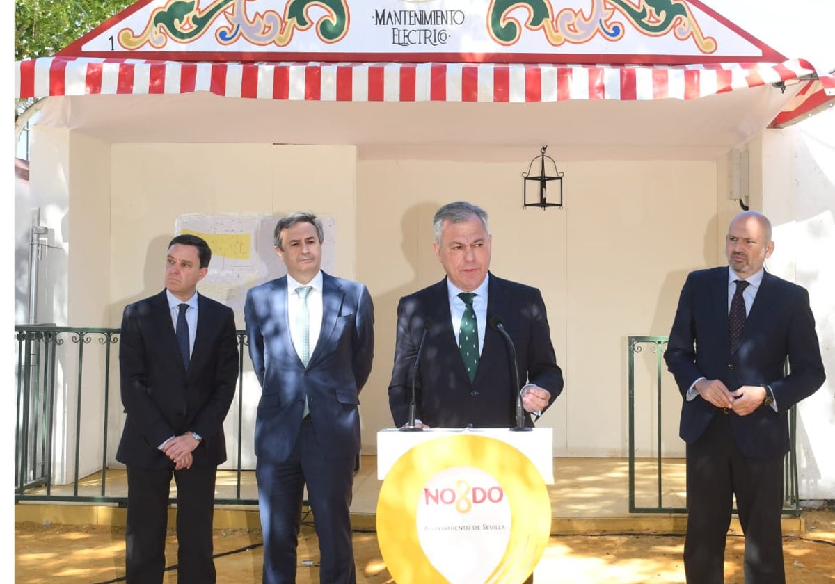 José Luis Sanz en el real de la Feria