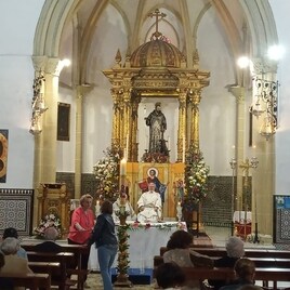 Celebración de la Eucaristía en la parroquia de San Gil, en la Macarena