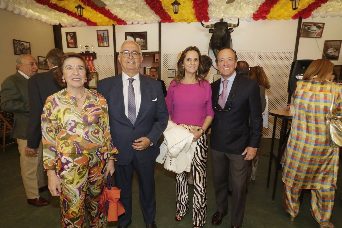 Marita Jaraquemada, Cayetano Barra, Inés Parias y Luis Molina