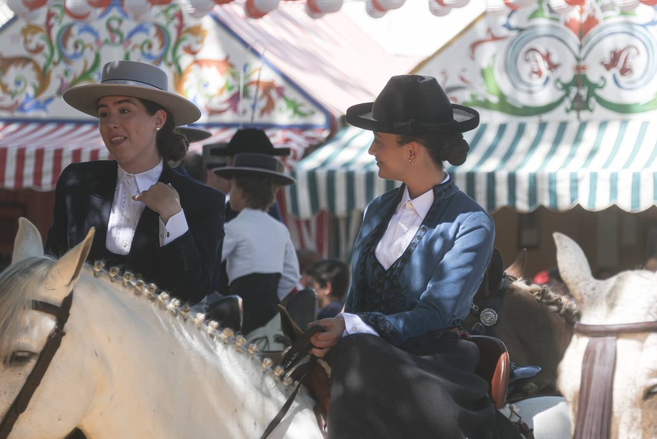 Ambiente en el real durante el domingo de Feria