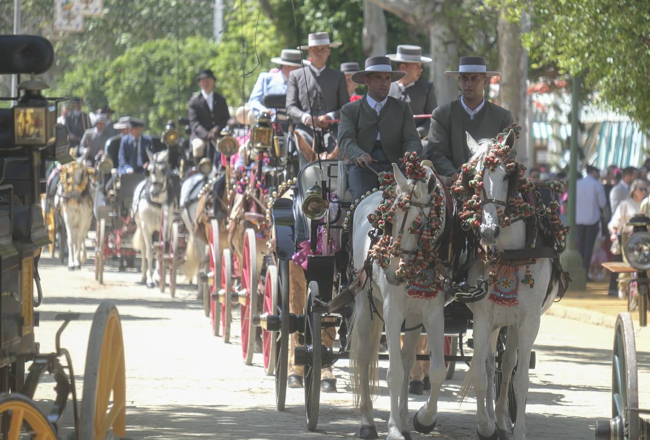 Ambiente en el real durante el domingo de Feria