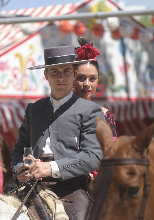 Ambiente en el real durante el domingo de Feria