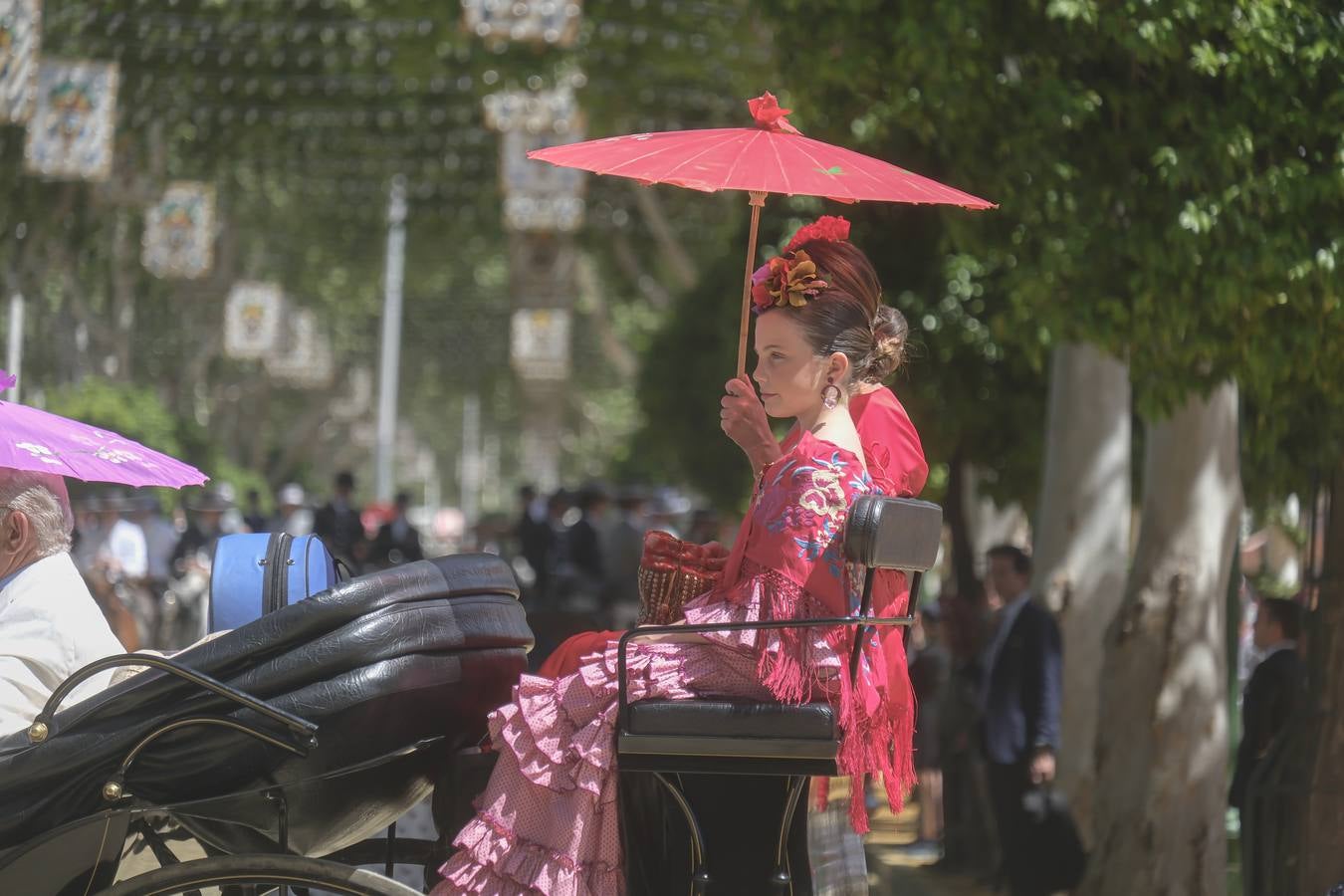 Ambiente en el real durante el domingo de Feria