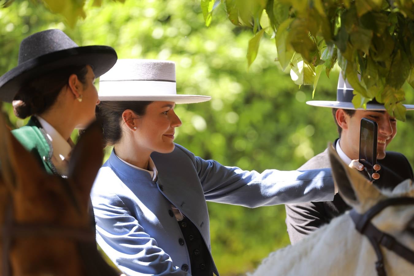 Ambiente en el real durante el domingo de Feria