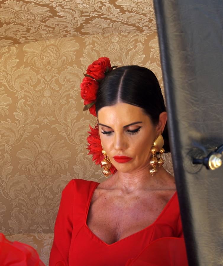 Ambiente en el real durante el domingo de Feria