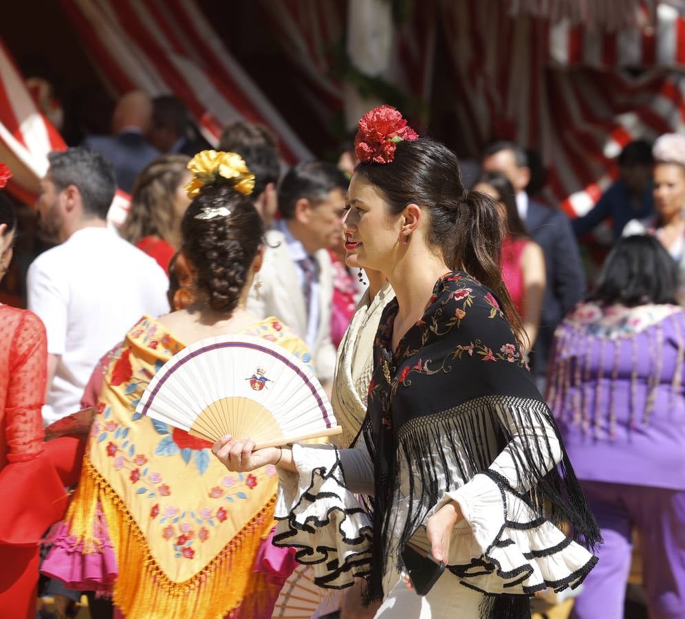 Ambiente en el real durante el domingo de Feria