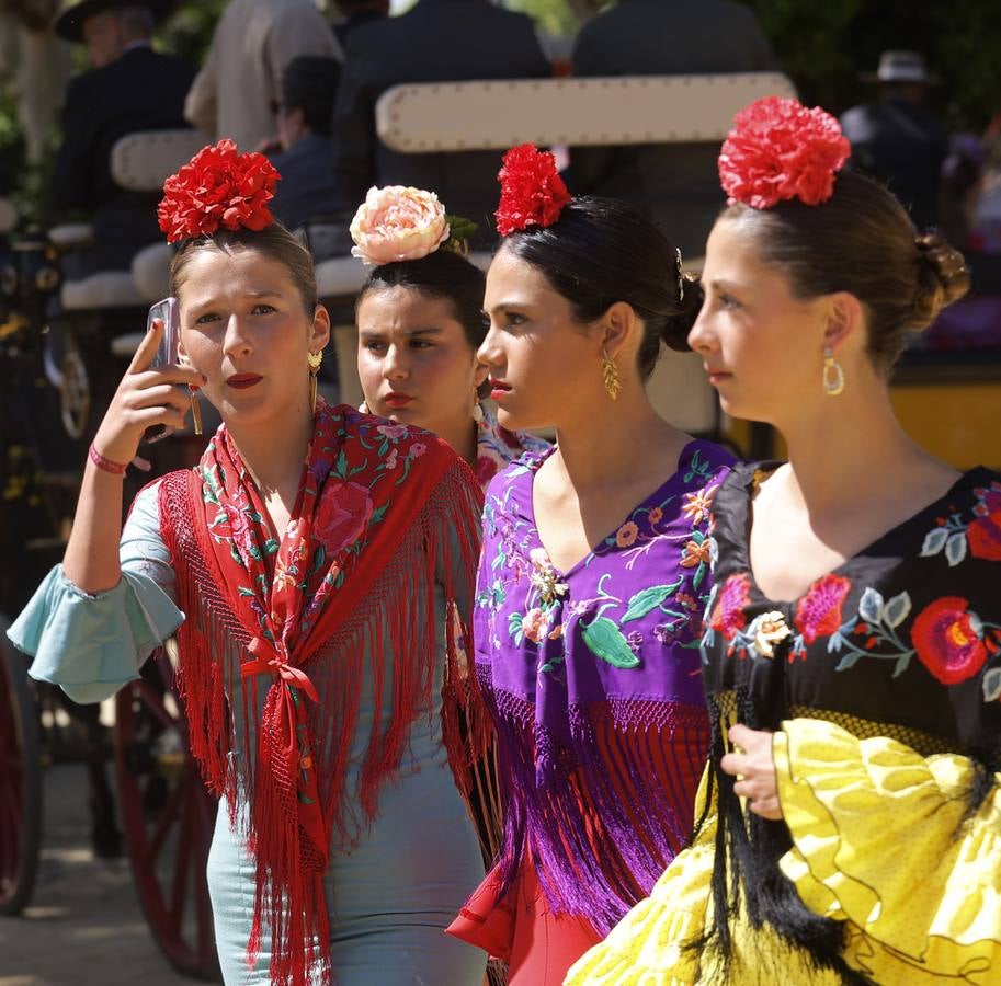 Ambiente en el real durante el domingo de Feria