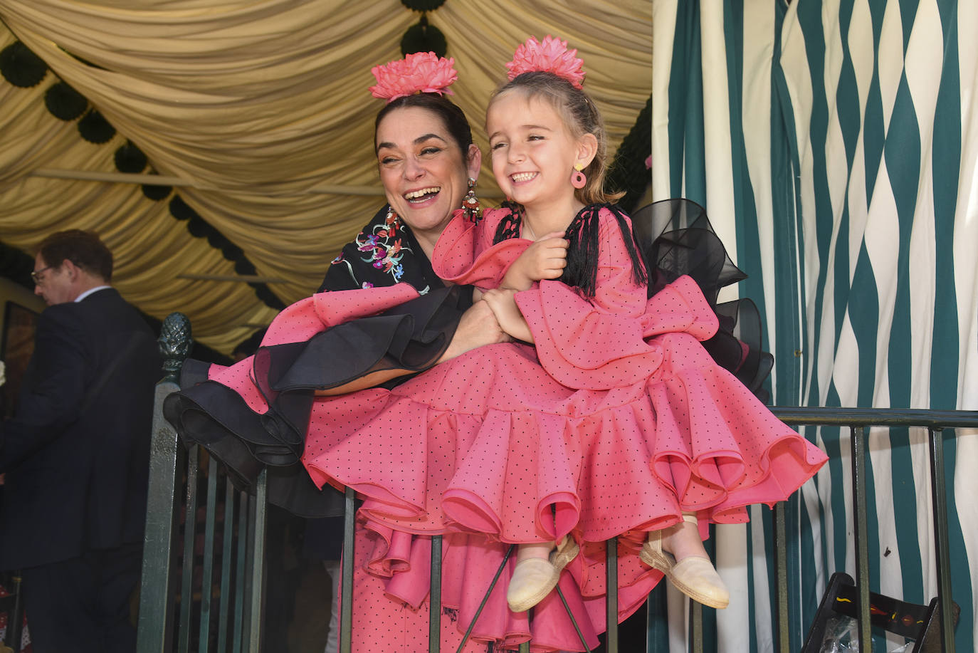 Toñi Moreno con su hija