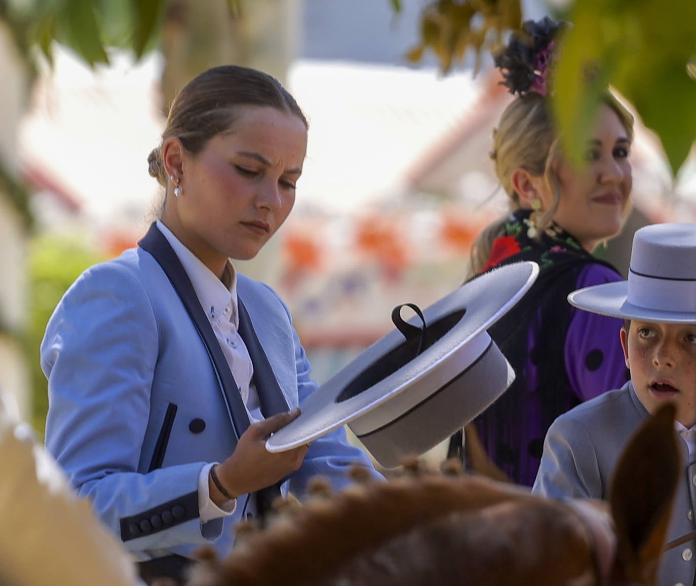 Ambiente durante el martes en la Feria de Sevilla de 2024