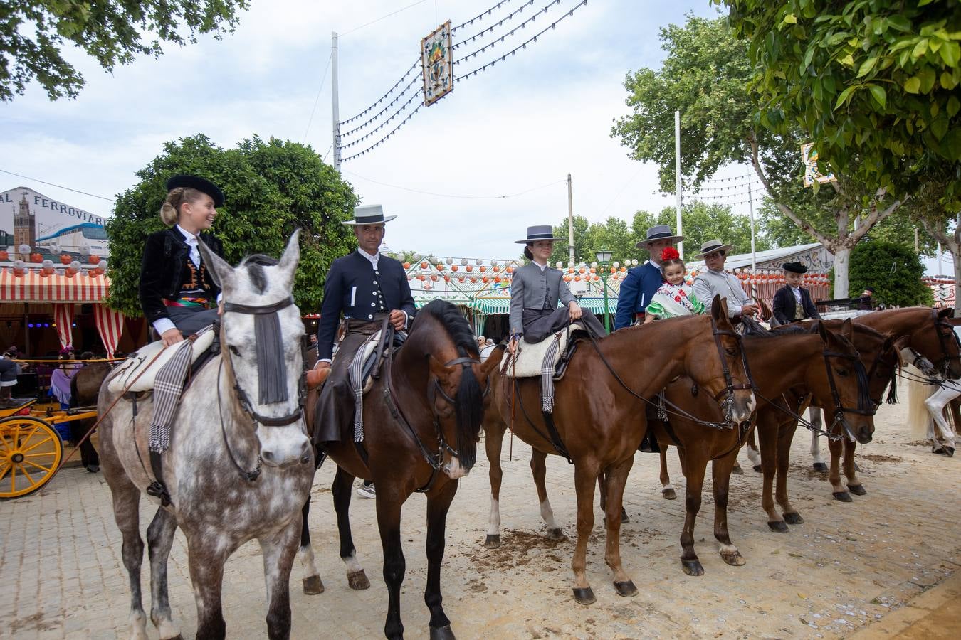Ambiente en el real durante el miércoles de la Feria de Abril 2024