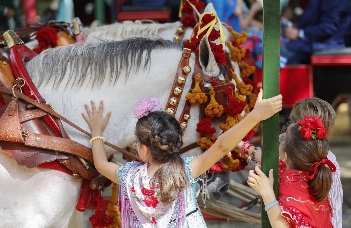Ambiente en el real durante el miércoles de la Feria de Abril 2024