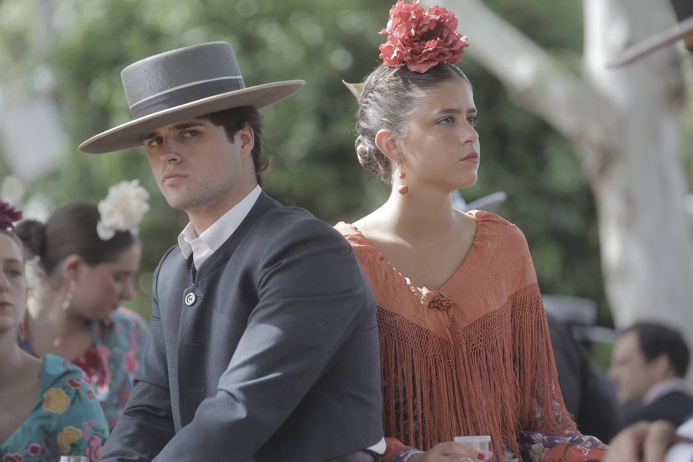 Gran ambiente en las calles del real este jueves de Feria