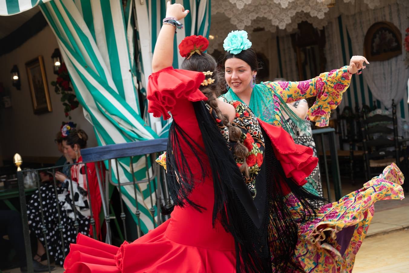 Ambiente en el real durante el viernes de la Feria de 2024