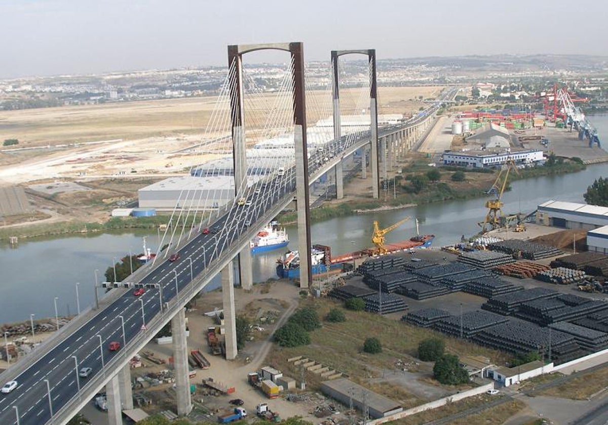 Obras en el Puente del Centenario