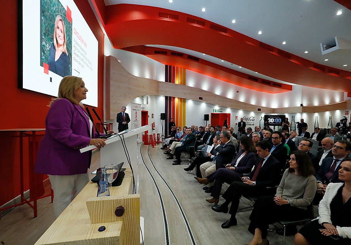 La viceconsejera de Agricultura, Pesca, Agua y Desarrollo Rural, Consolación Vera,, en su comparecencia