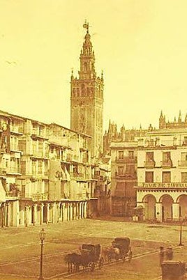 La plaza de San Francisco cuando se denominaba de Isabel II a mediados del siglo XIX