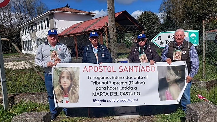 El abuelo de Marta durante el Camino de Santiago