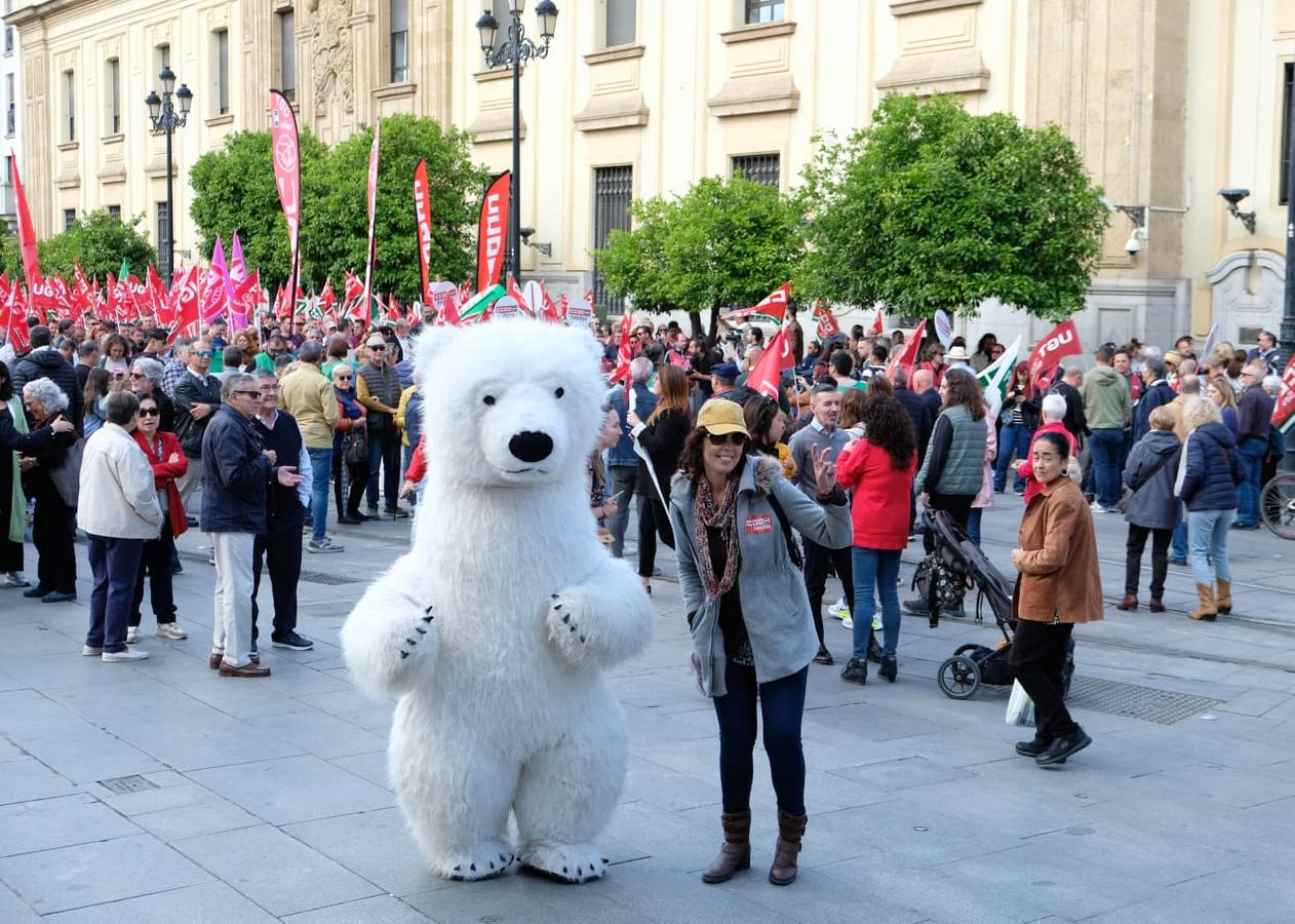 Manifestación por el 1 de Mayo celebrada en Sevilla