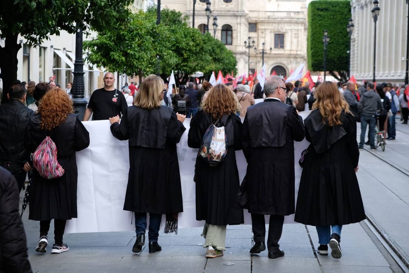 Manifestación por el 1 de Mayo celebrada en Sevilla