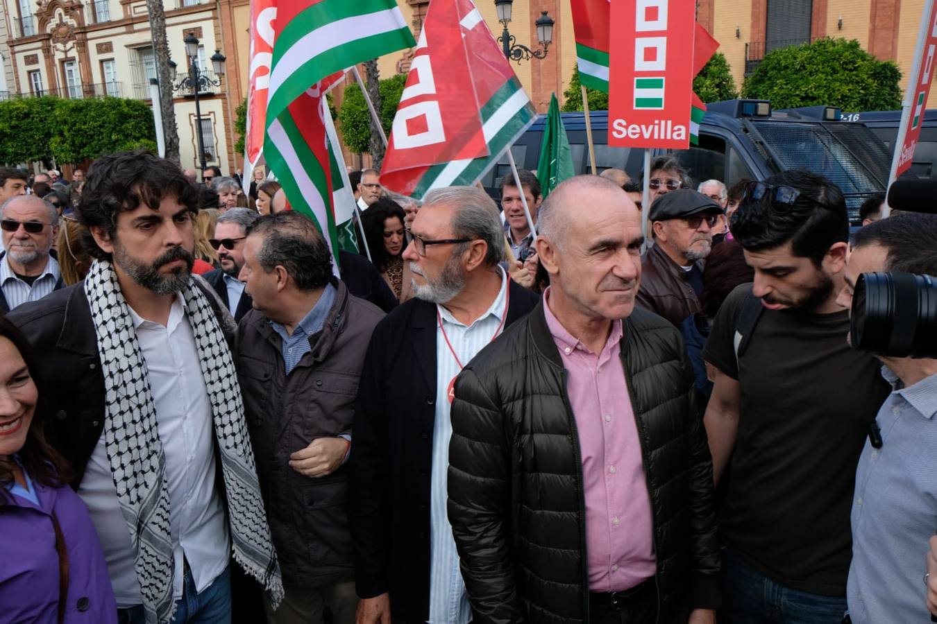 Manifestación por el 1 de Mayo celebrada en Sevilla