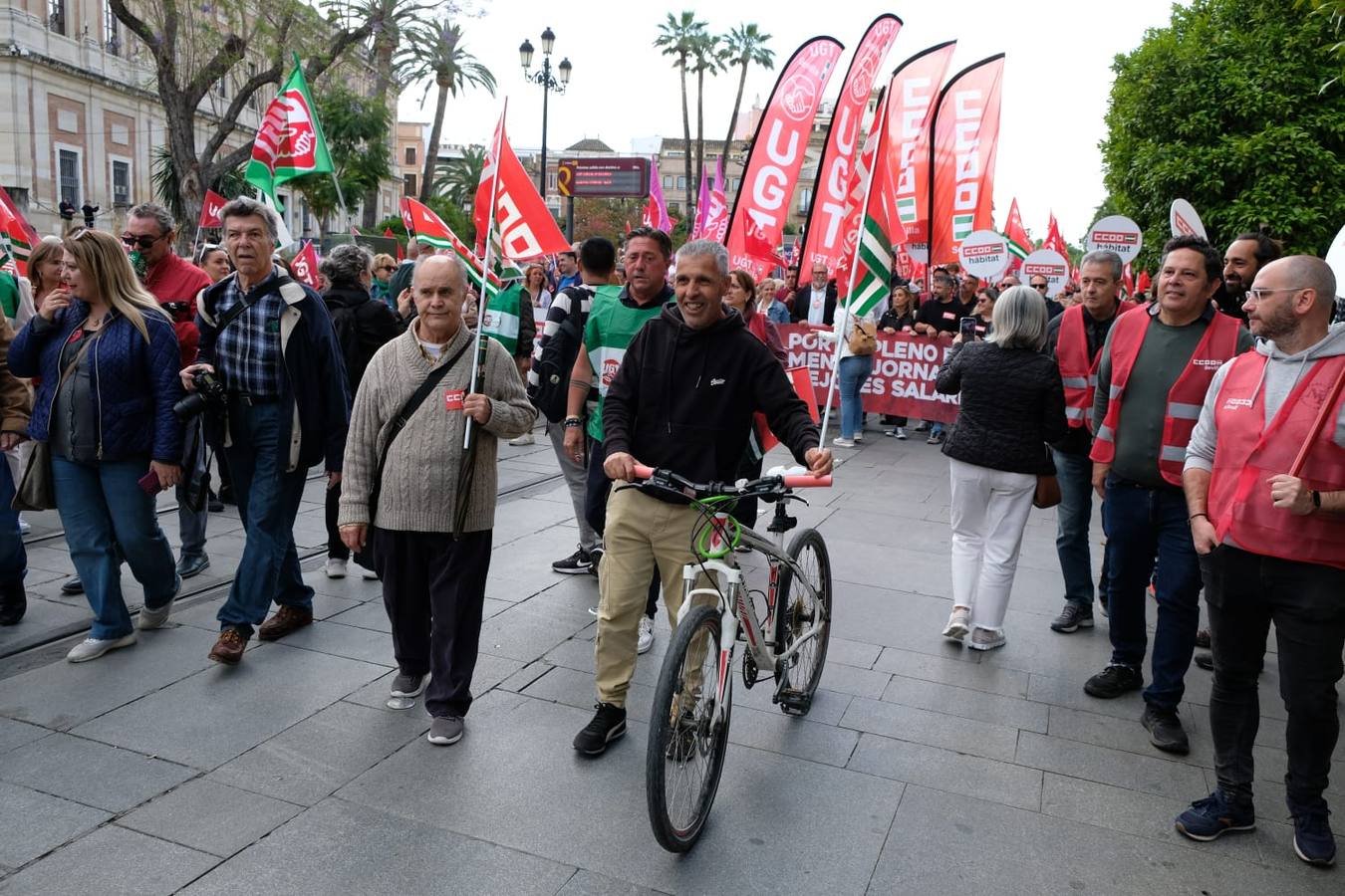 Manifestación por el 1 de Mayo celebrada en Sevilla