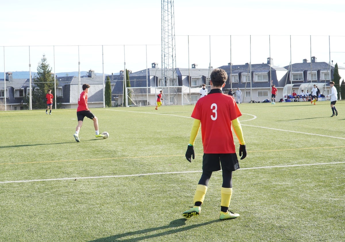 Pruebas de fútbol del 'draft' para dotar de becas a estudiantes españoles para Estados Unidos