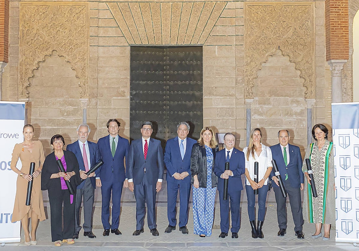 Galardonados con los Premios Talento, en el Real Alcázar de Sevilla