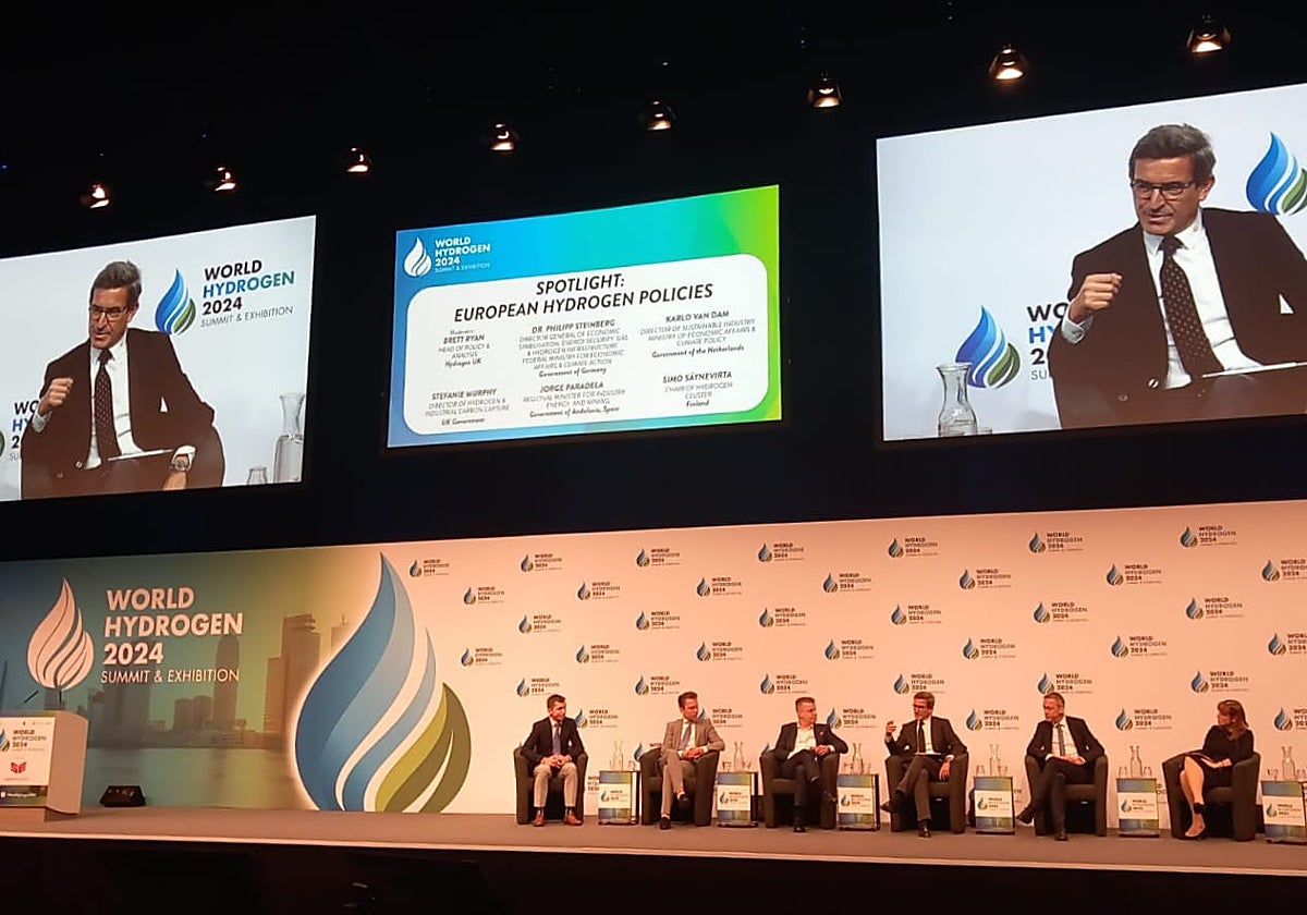 Intervención del consejero de Industria, Energía y Minas, Jorge Paradela, en el Congreso Mundial de Hidrógeno de Róterdam
