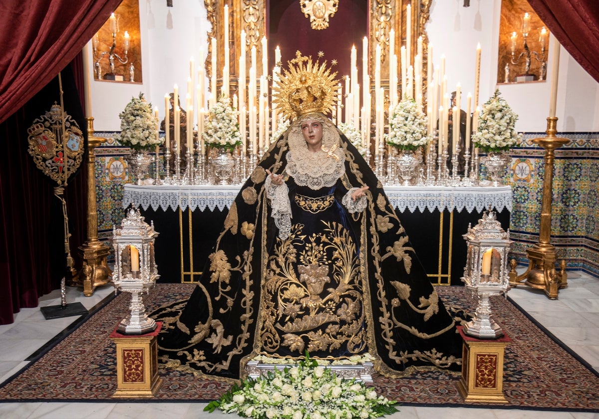 La Virgen del Mayor Dolor en su Soledad de la Carretería