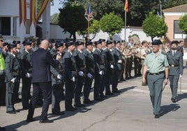 En imágenes, toma de posesión del nuevo coronel jefe de la Guardia Civil