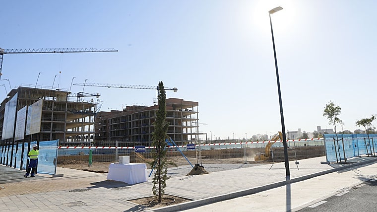 ista general del nuevo barrio que se está construyendo en Palmas Altas