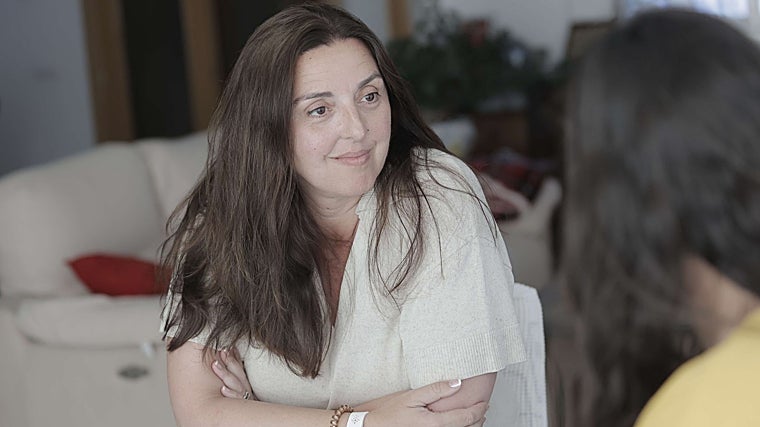 Pilar Manchón durante la entrevista