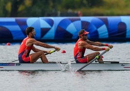 Quinto puesto y diploma para los sevillanos Jaime Canalejo y Javier García en la final del dos sin timonel