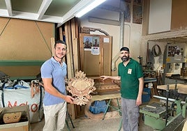 Continúa el tallado del paso de misterio de Bellavista