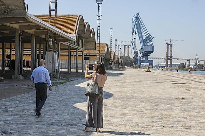 Fotografía tomada hace un mes en la presentación de los avances respecto al desarrollo del Distrito Urbano Portuario
