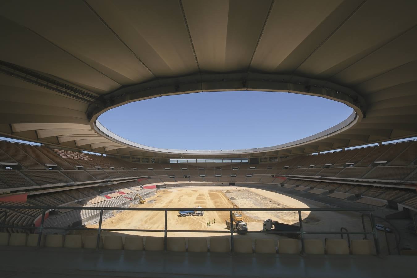 Estado de las obras del estadio de la Cartuja de Sevilla