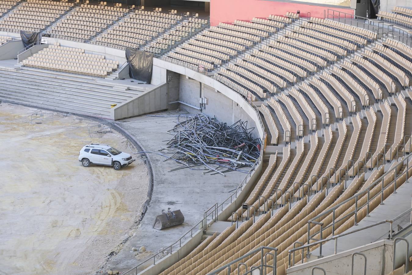 Estado de las obras del estadio de la Cartuja de Sevilla