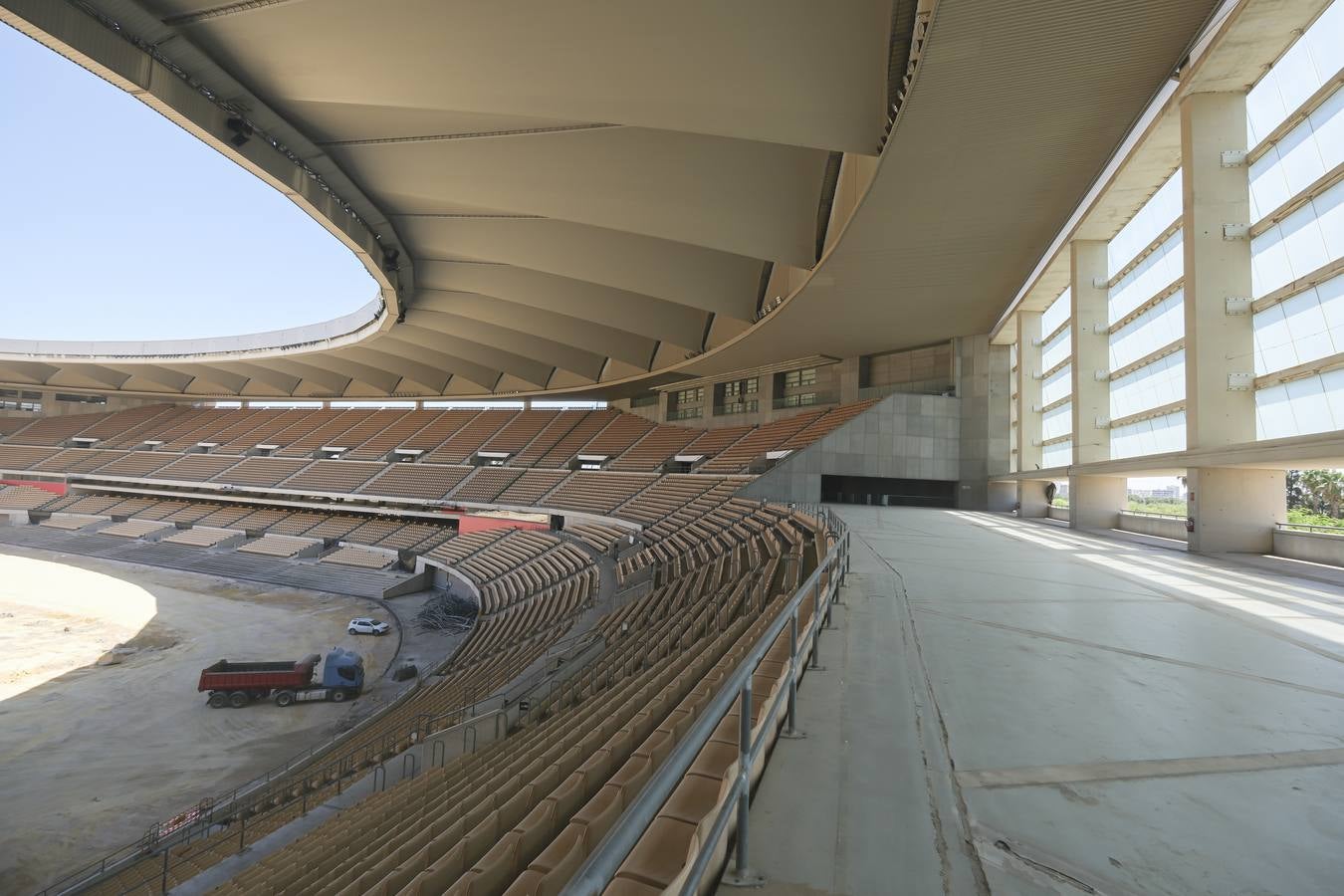 Estado de las obras del estadio de la Cartuja de Sevilla