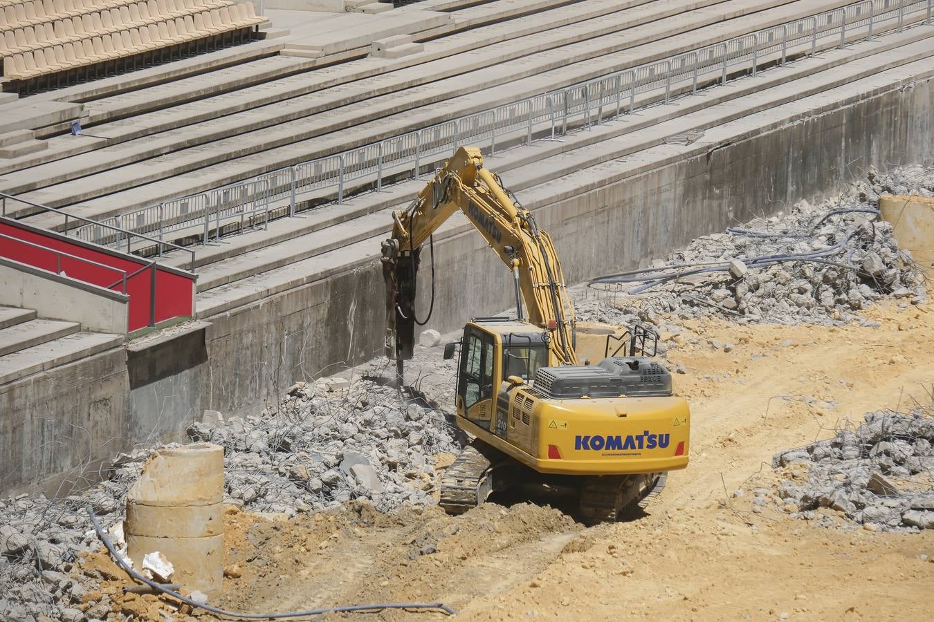 Estado de las obras del estadio de la Cartuja de Sevilla