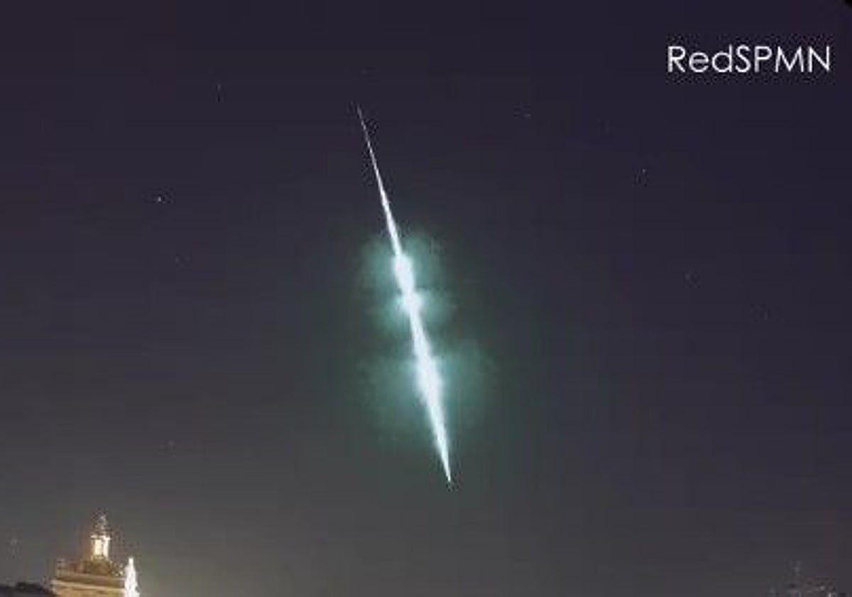 Bólido sobre la provincia de Sevilla