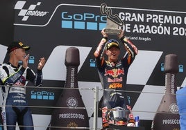 Histórico triunfo del palaciego José Antonio Rueda en el Gran Premio de Aragón de Moto3