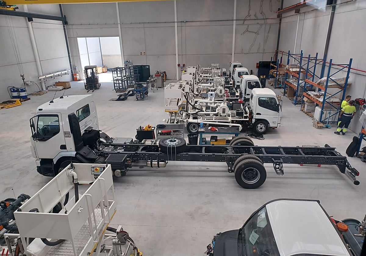 Las instalaciones en las que Iturri fabricará los vehículos que surten a los aviones