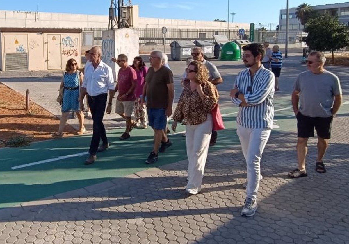 El exalcalde Antonio Muñoz ha visitado el barrio de Su Eminencia para conocer el estado de las obras