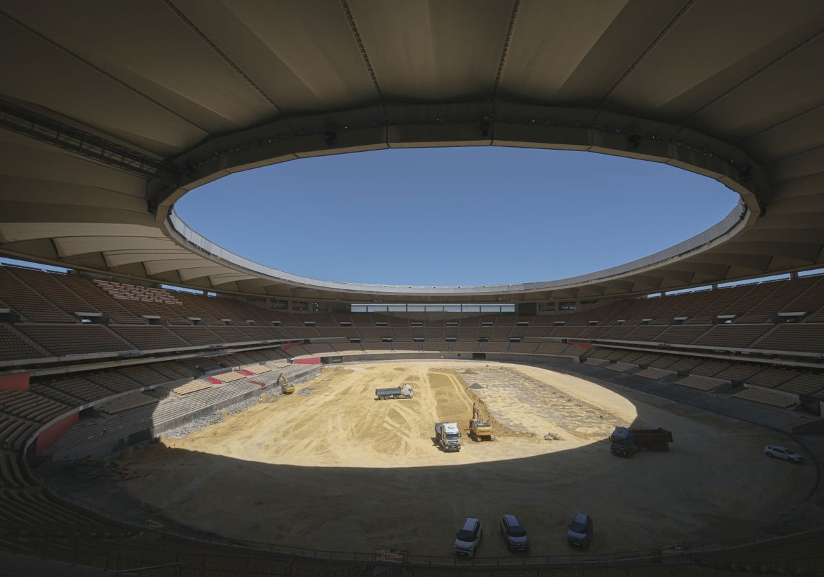 Obras de ampliación del Estadio de la Cartuja