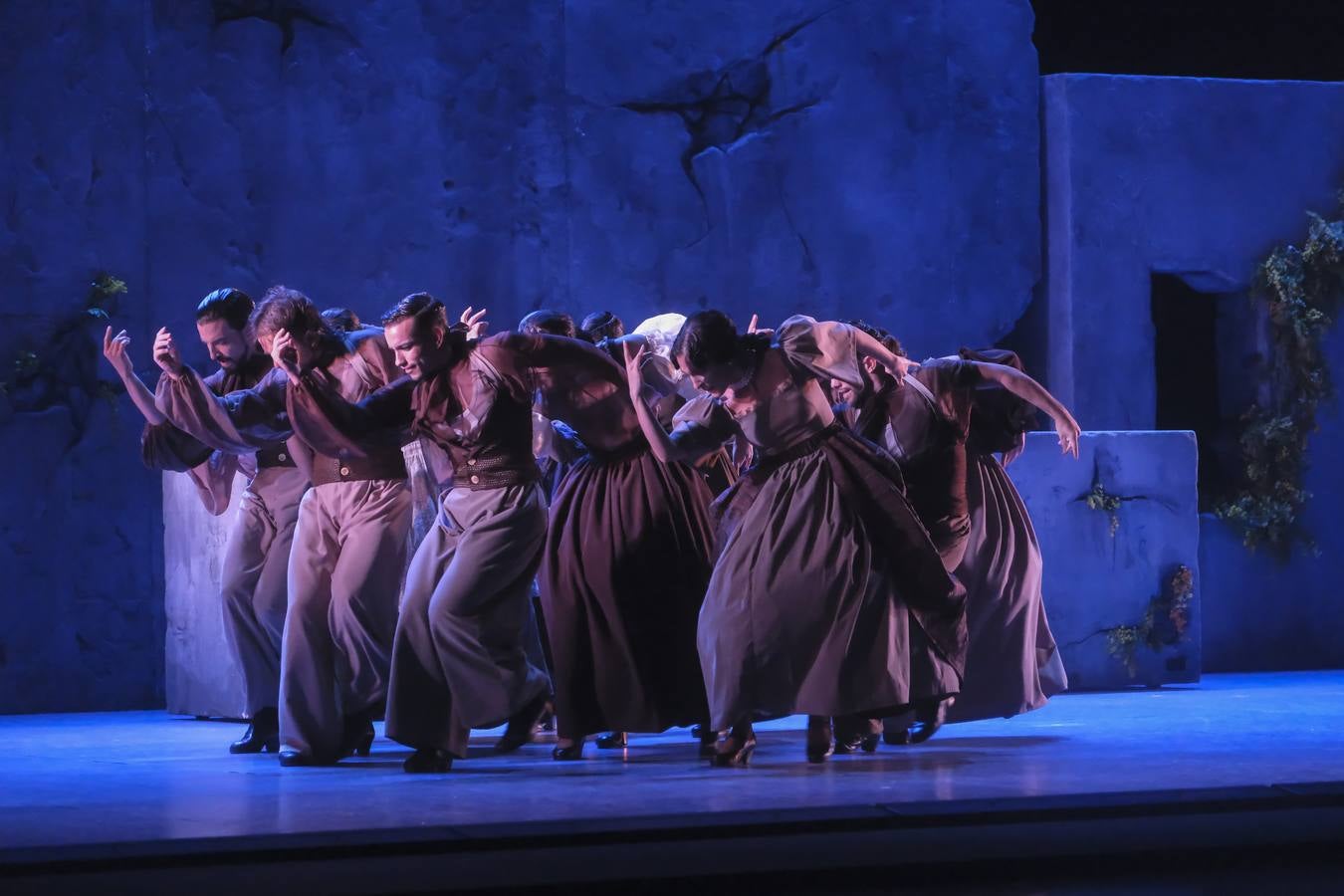 Puesta en escena del espectáculo 'Pineda' a cargo del Ballet Flamenco de Andalucía