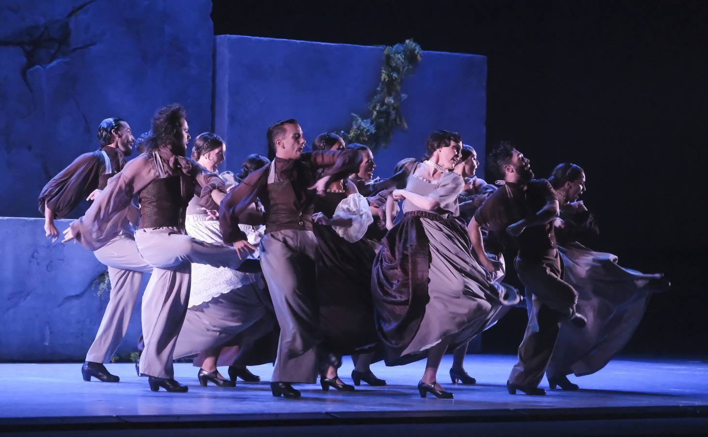 Puesta en escena del espectáculo 'Pineda' a cargo del Ballet Flamenco de Andalucía