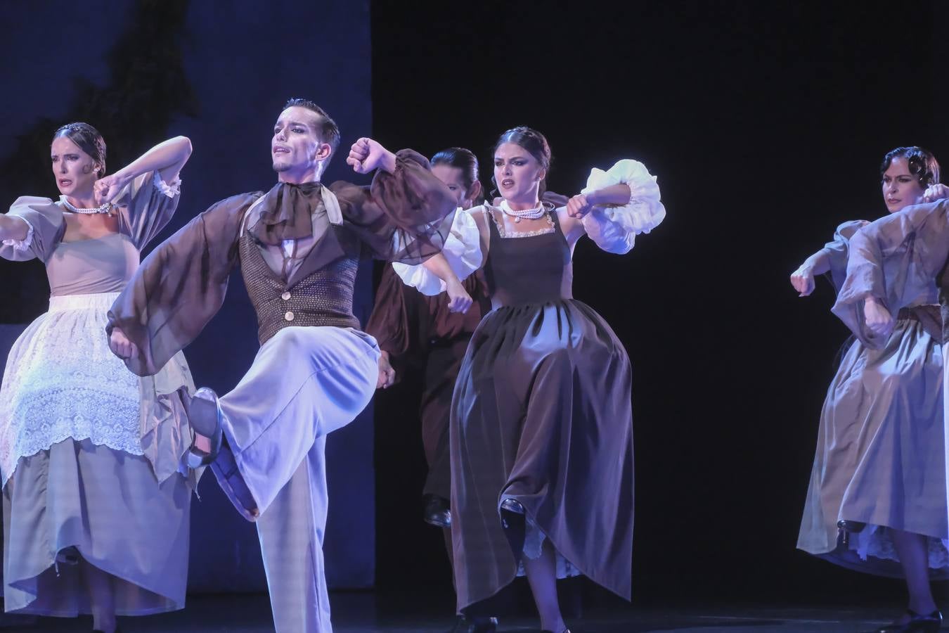 Puesta en escena del espectáculo 'Pineda' a cargo del Ballet Flamenco de Andalucía