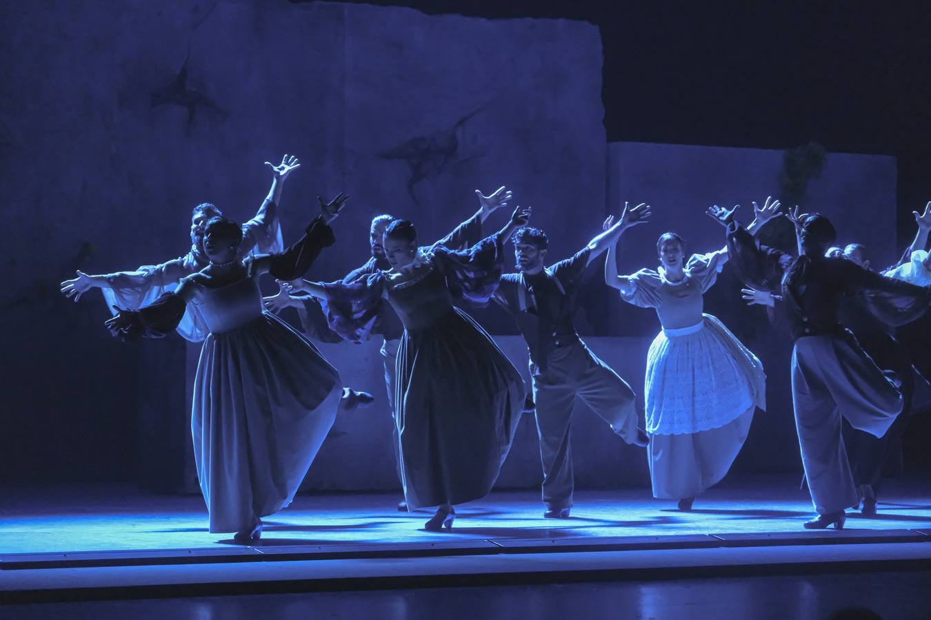 Puesta en escena del espectáculo 'Pineda' a cargo del Ballet Flamenco de Andalucía